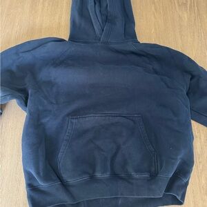 Aritzia navy mega fit Fleece Sweatshirt